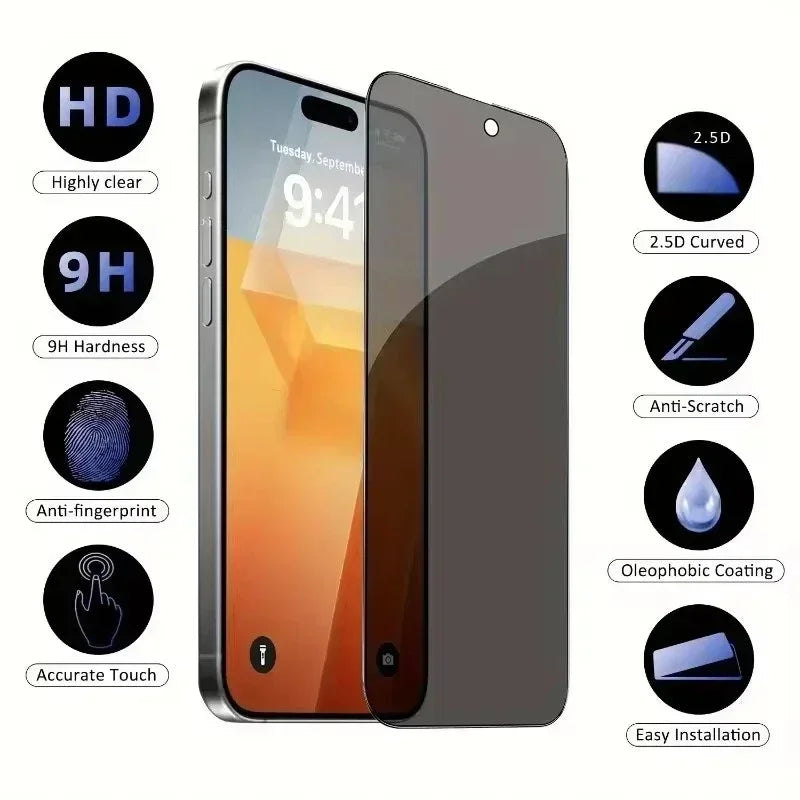 5Pcs Full Cover Privacy Screen Protector - Dude Essentials