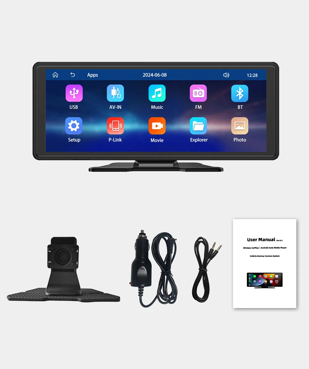 Universal Portable Carplay for Car Screen, Wireless Carplay Screen - Dude Essentials