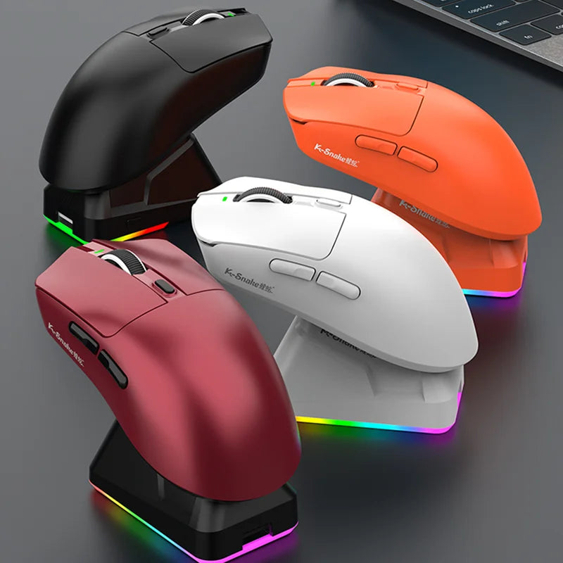 Lightweight Esports Gaming Mouse With Three-mode Wireless Bluetooth Charging - Dude Essentials