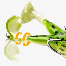 Topwater Frog Lure Bass Trout Fishing Lure/Realistic Prop Frog Soft Swimbait Floating Bait - Dude Essentials