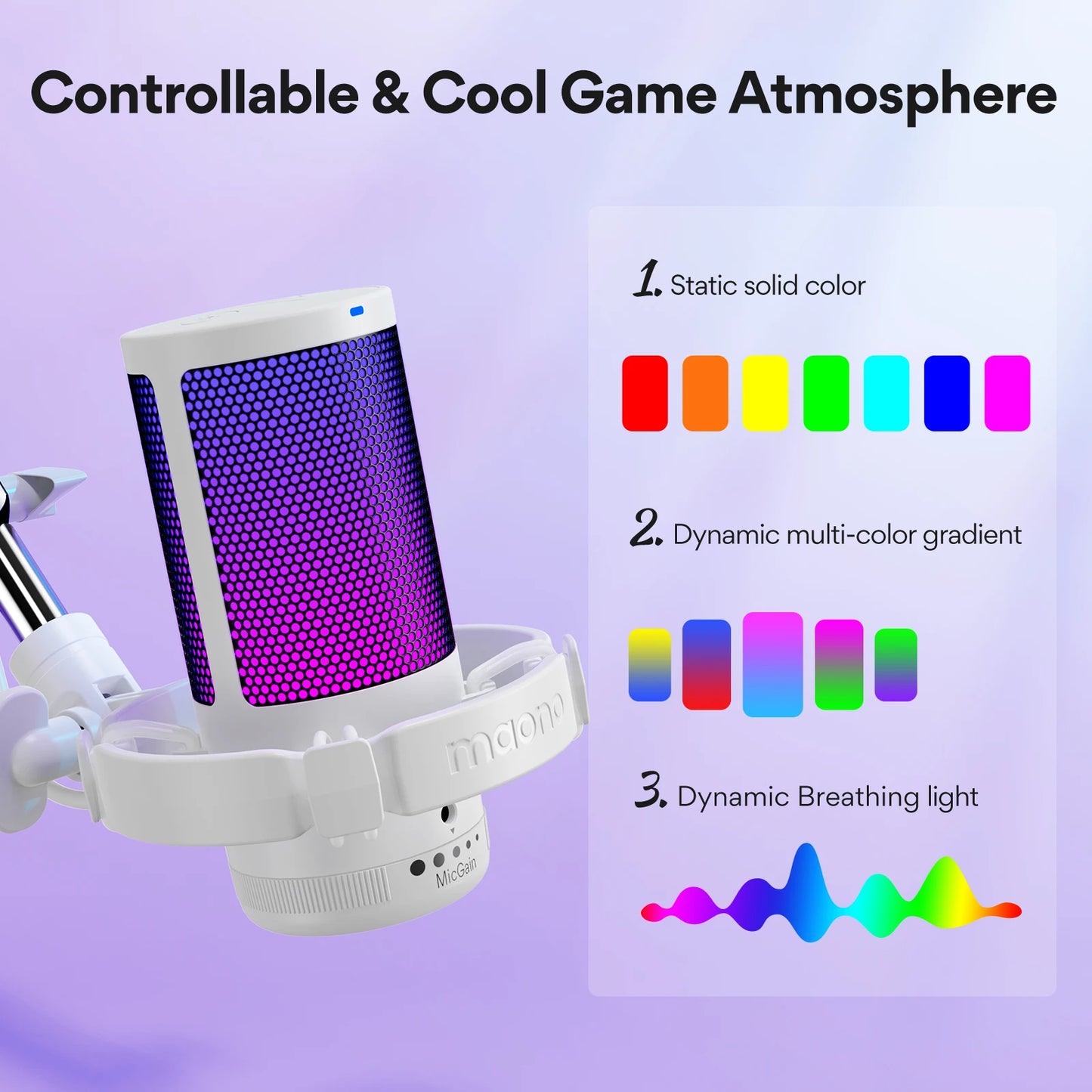 Maono Gamerwave DGM20S USB Gaming Microphone - Dude Essentials