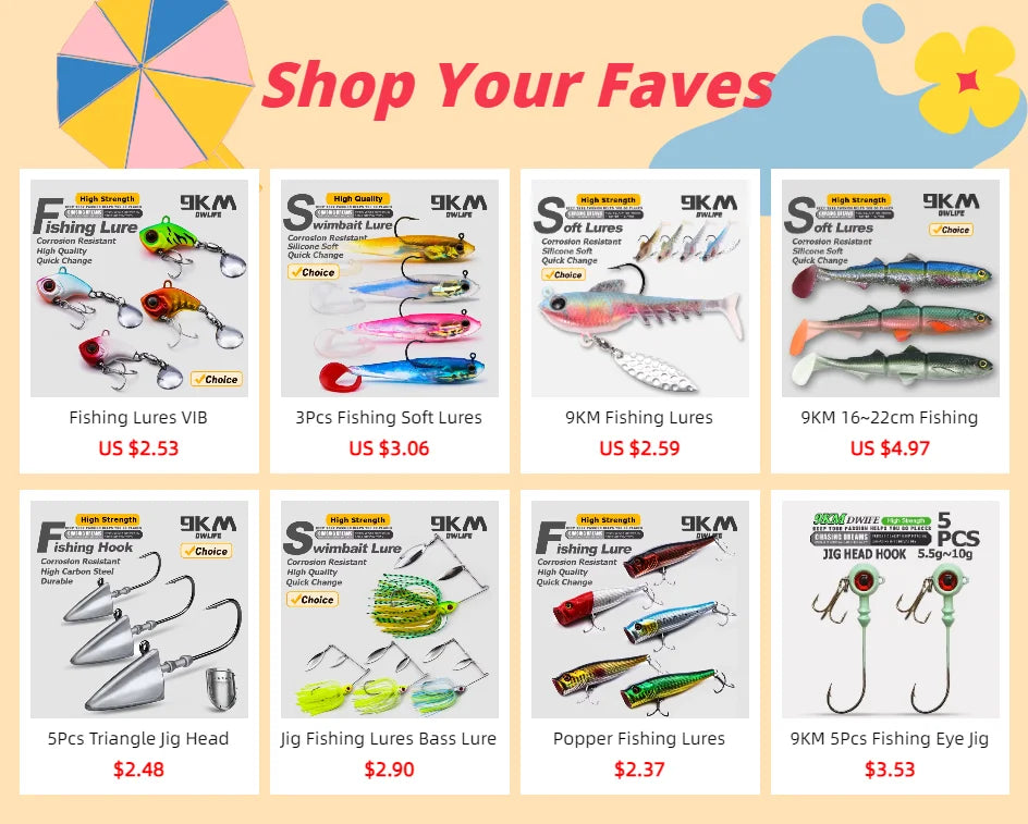 Jig Fishing Lures Bass Lure Freshwater Swim Baits for Bass Fishing Lure - Dude Essentials