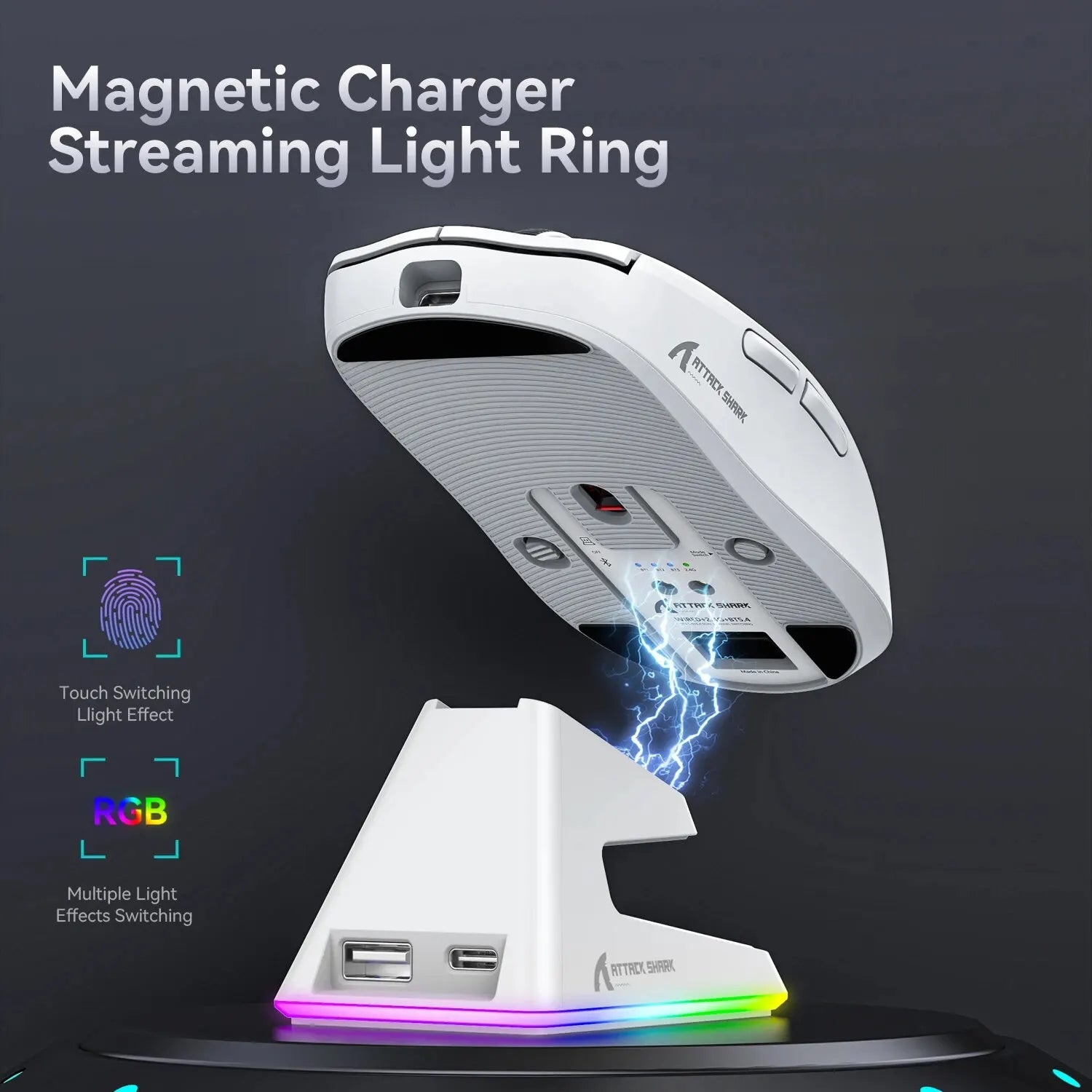 X6 Lightweight Wireless Gaming Mouse with 3 Mode Wired 2.4G - Dude Essentials
