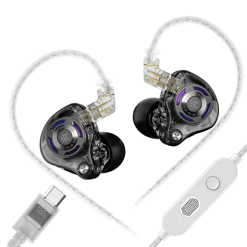 KZ Gale In-Ear Gaming Earphones E-sports Bass Metal Earbuds - Dude Essentials