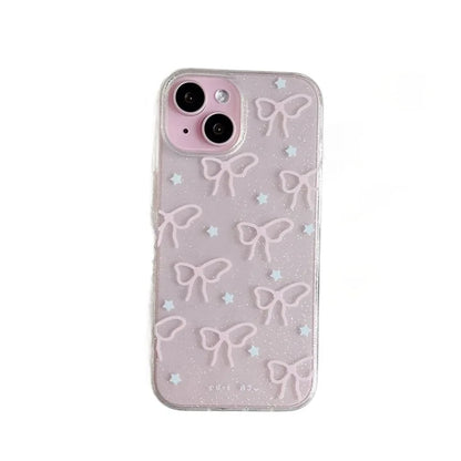 Cute Pink Bow Clear Phone Case - Dude Essentials