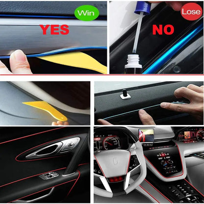 5M Car Interior Led Strip Light Neon EL Wiring Decorative Lamp - Dude Essentials