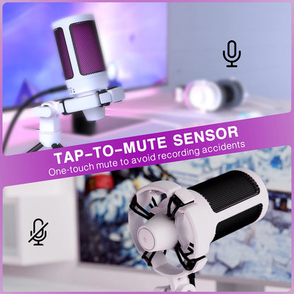 AmpliGame USB Gaming Microphone with Quick Mute - Dude Essentials