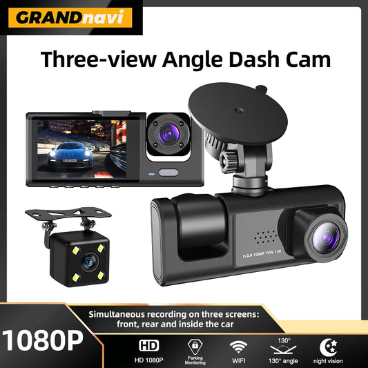 Dash Cam WIFI APP Car DVR 3 Channel - Dude Essentials