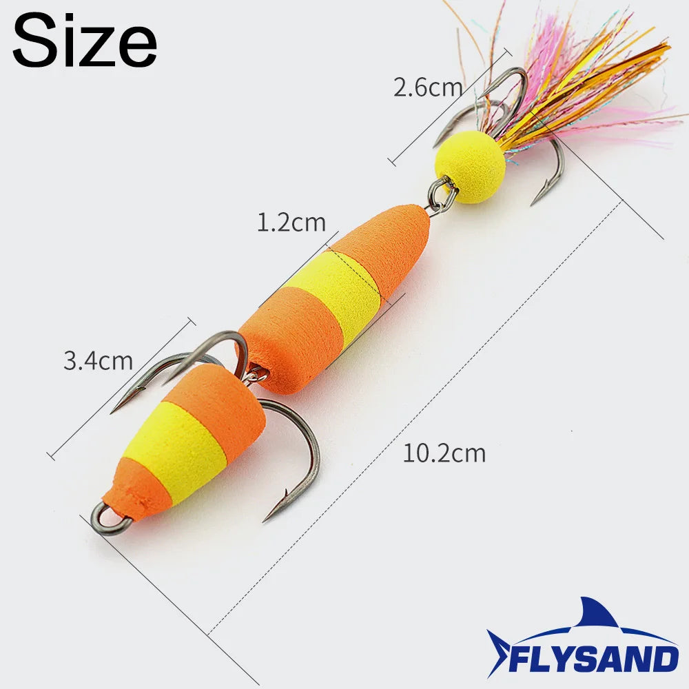 Frog Lures 9g Fishing Lures Floating Weedless Lure with Double Sharp Hooks - Dude Essentials