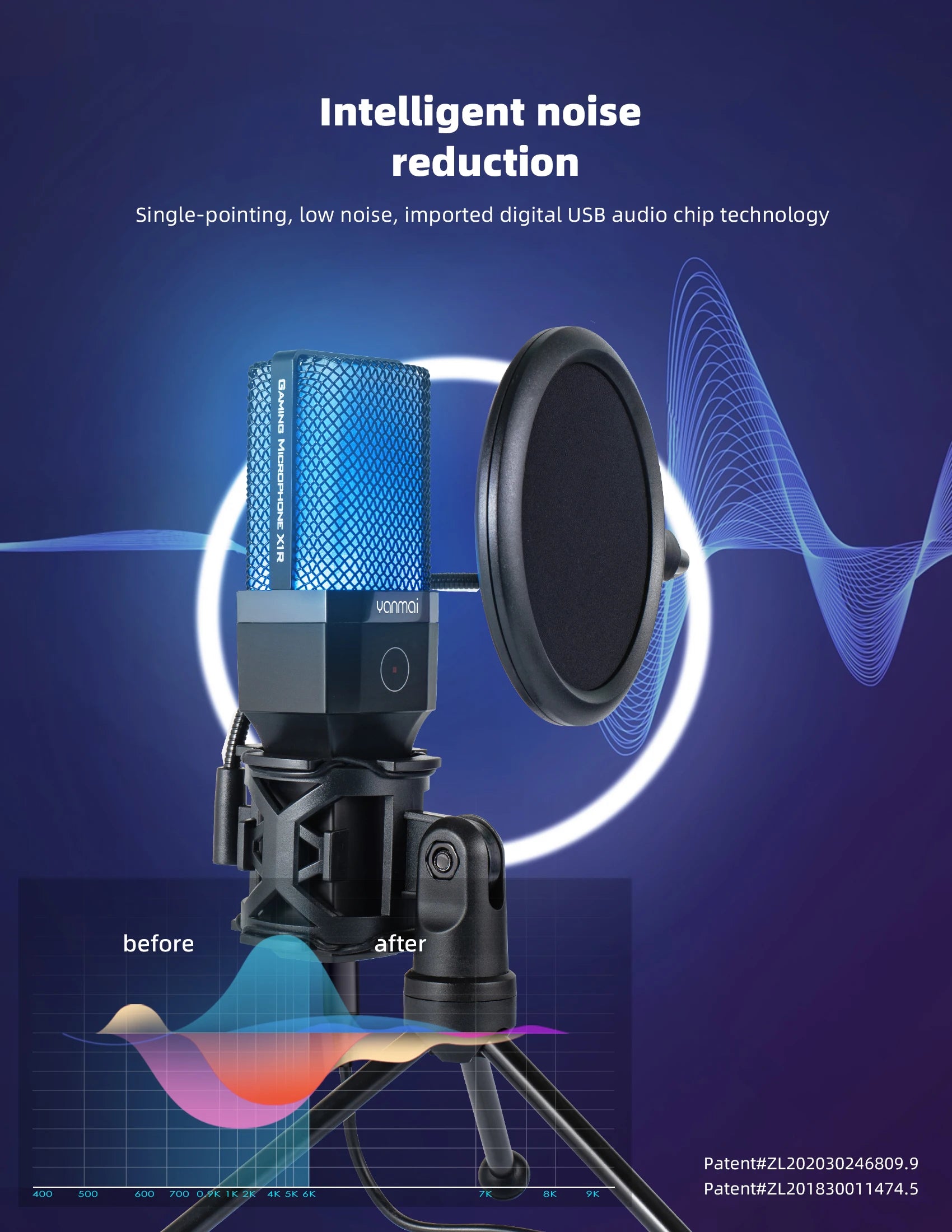 Gaming Microphone Professional Condenser Mic PC Laptop Computer - Dude Essentials