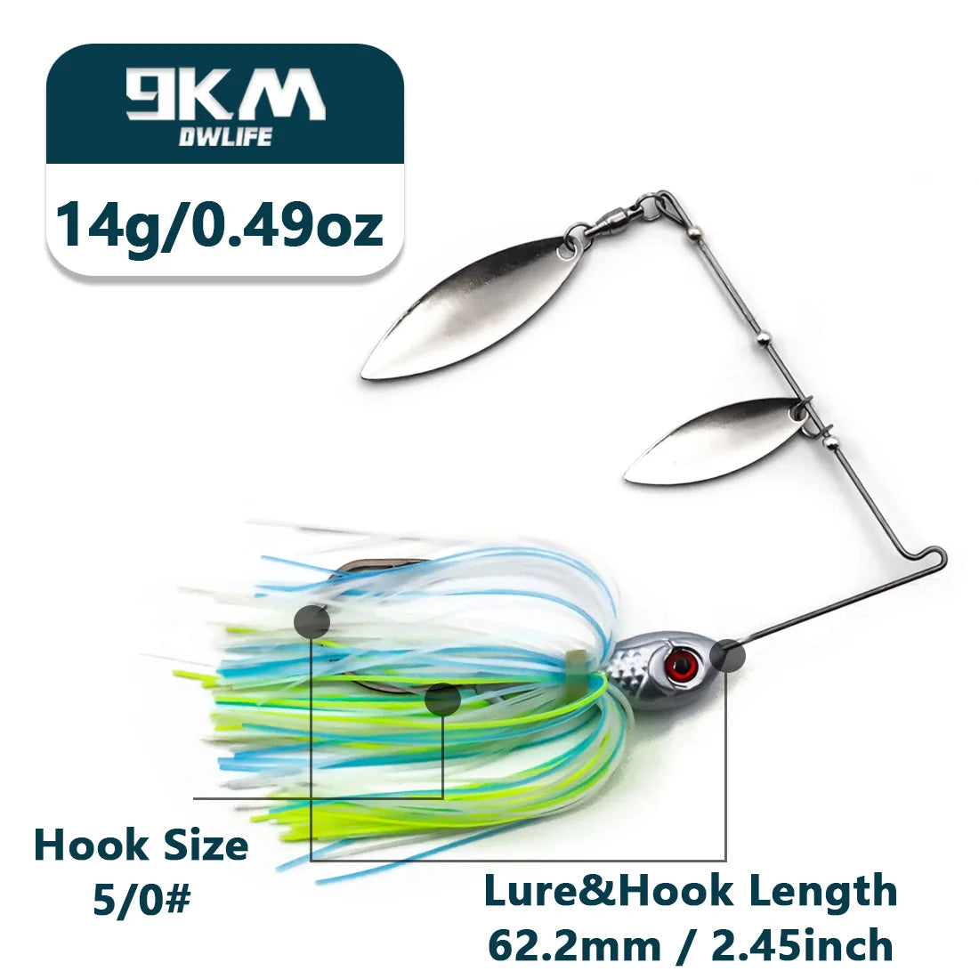 Jig Fishing Lures Bass Lure Freshwater Swim Baits for Bass Fishing Lure - Dude Essentials