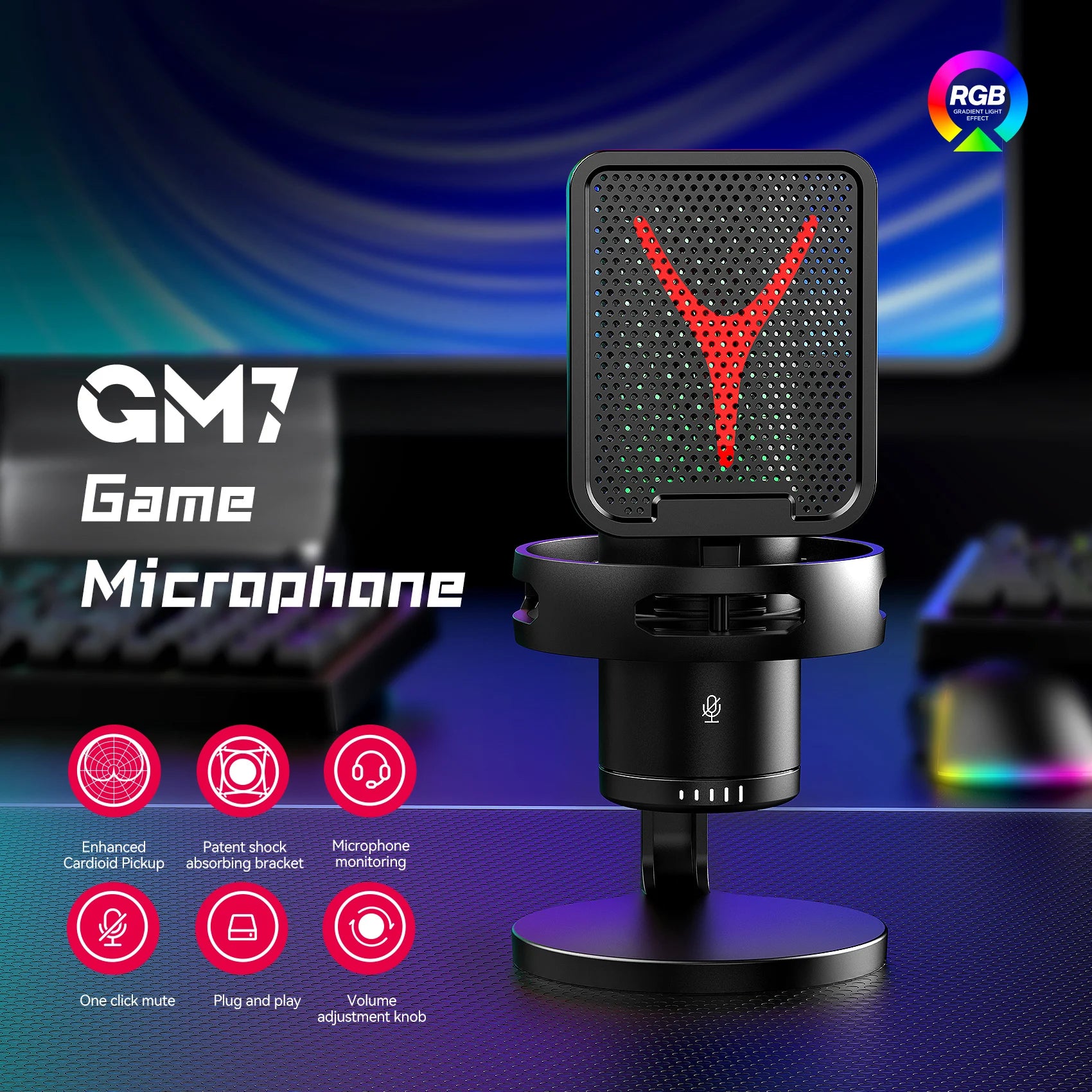 Gaming Microphone Professional Condenser Mic PC Laptop Computer - Dude Essentials