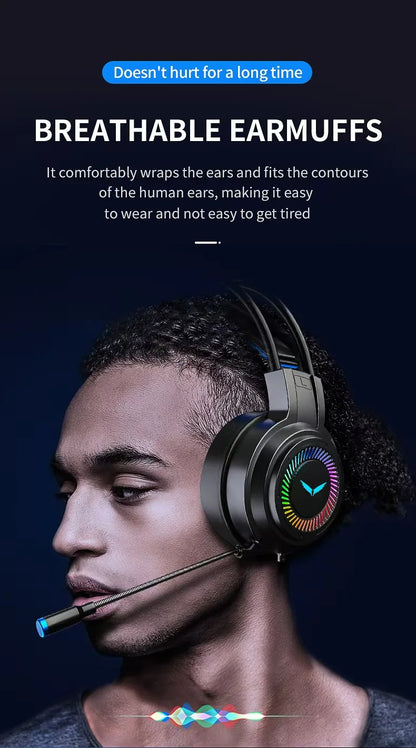 G58 gaming headset gaming wired 7.1 channel