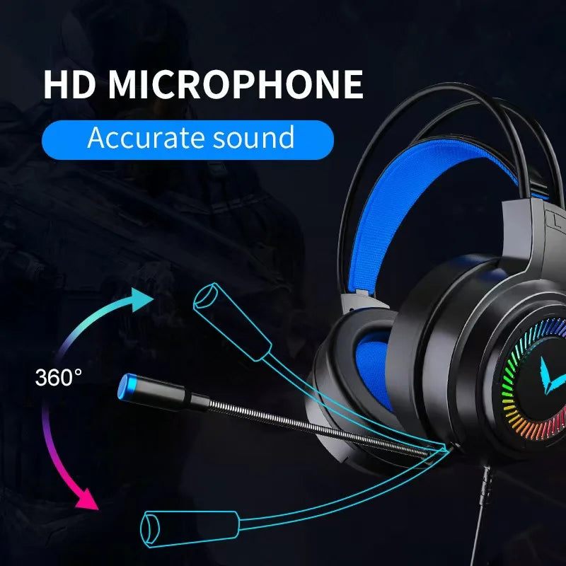 G58 gaming headset gaming wired 7.1 channel