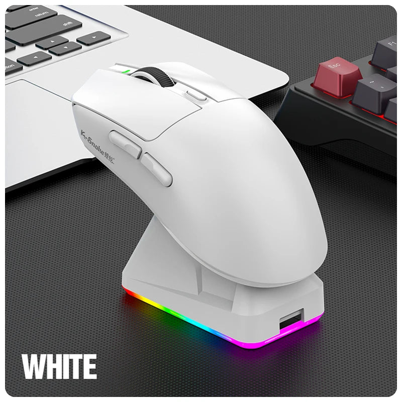 Lightweight Esports Gaming Mouse With Three-mode Wireless Bluetooth Charging - Dude Essentials