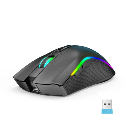 HXSJ T69 2.4G Wireless Mechanical Mouse RGB Gaming Mouse - Dude Essentials