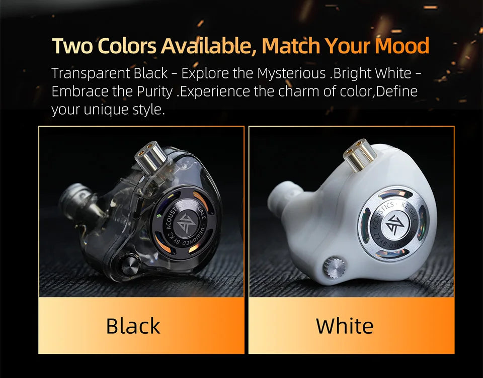 KZ Gale In-Ear Gaming Earphones E-sports Bass Metal Earbuds - Dude Essentials