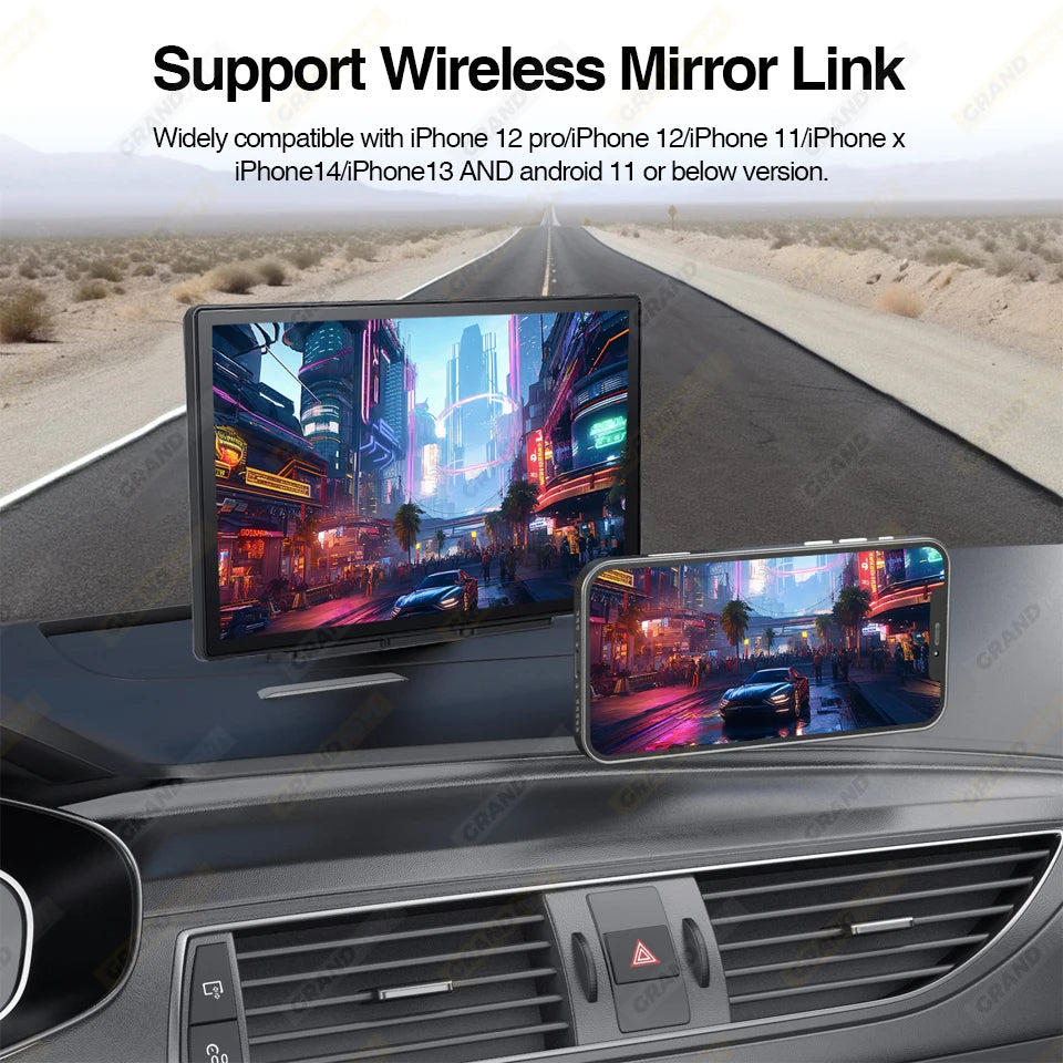 9 inch Car Radio Multimedia Video Player CarPlay Android Auto IPS Touch Screen AUX Input - Dude Essentials