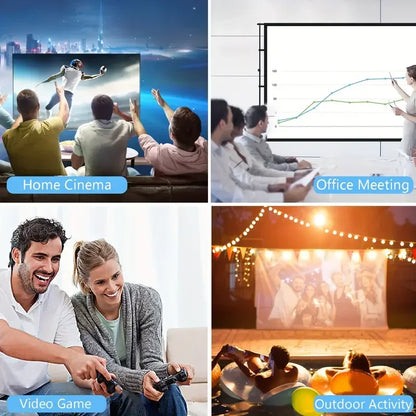 Mini projector LED portátil YG300 HDMI, USB, TF audio