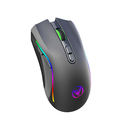 HXSJ T69 2.4G Wireless Mechanical Mouse RGB Gaming Mouse - Dude Essentials