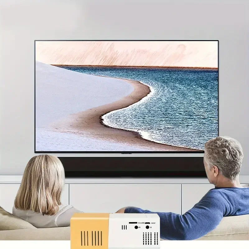 Mini projector LED portátil YG300 HDMI, USB, TF audio