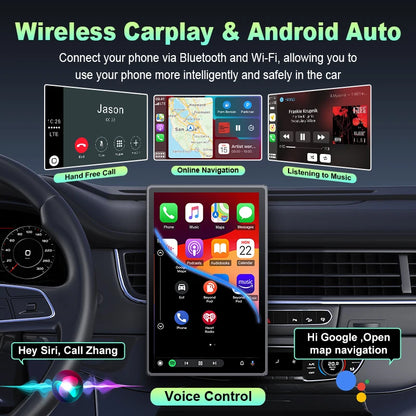 7 inch Portable Multimedia Player Carplay AI Screen IPS Touch Screen GPS Navigation Bluetooth Support - Dude Essentials