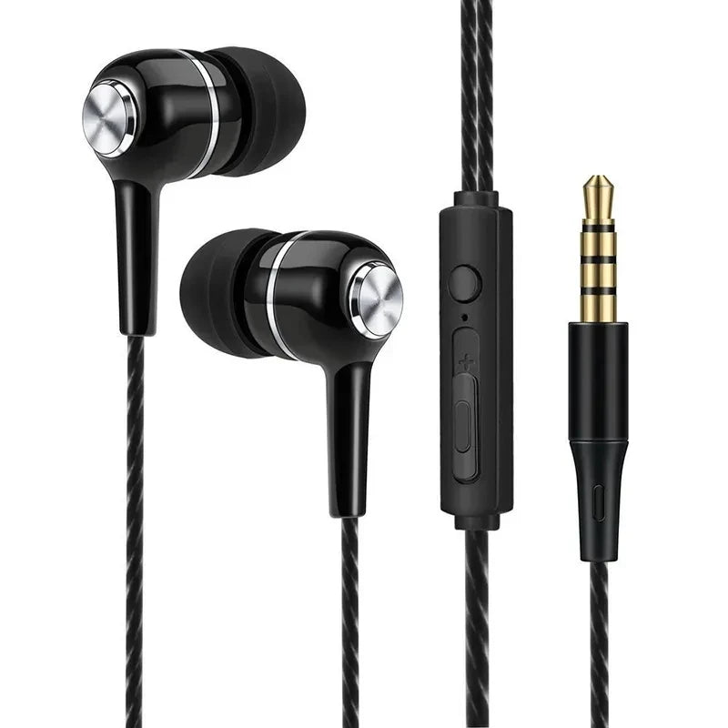 3.5mm Wired Earphone In Ear Headset HIFI Heavy Bass Earbuds - Dude Essentials