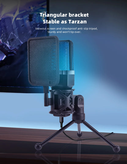 Gaming Microphone Professional Condenser Mic PC Laptop Computer - Dude Essentials