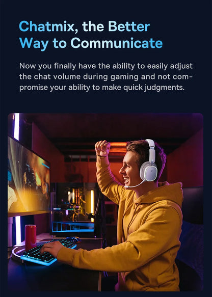 GH02 Wireless Gaming Headsets with Mic Headphones Bluetooth 5.3