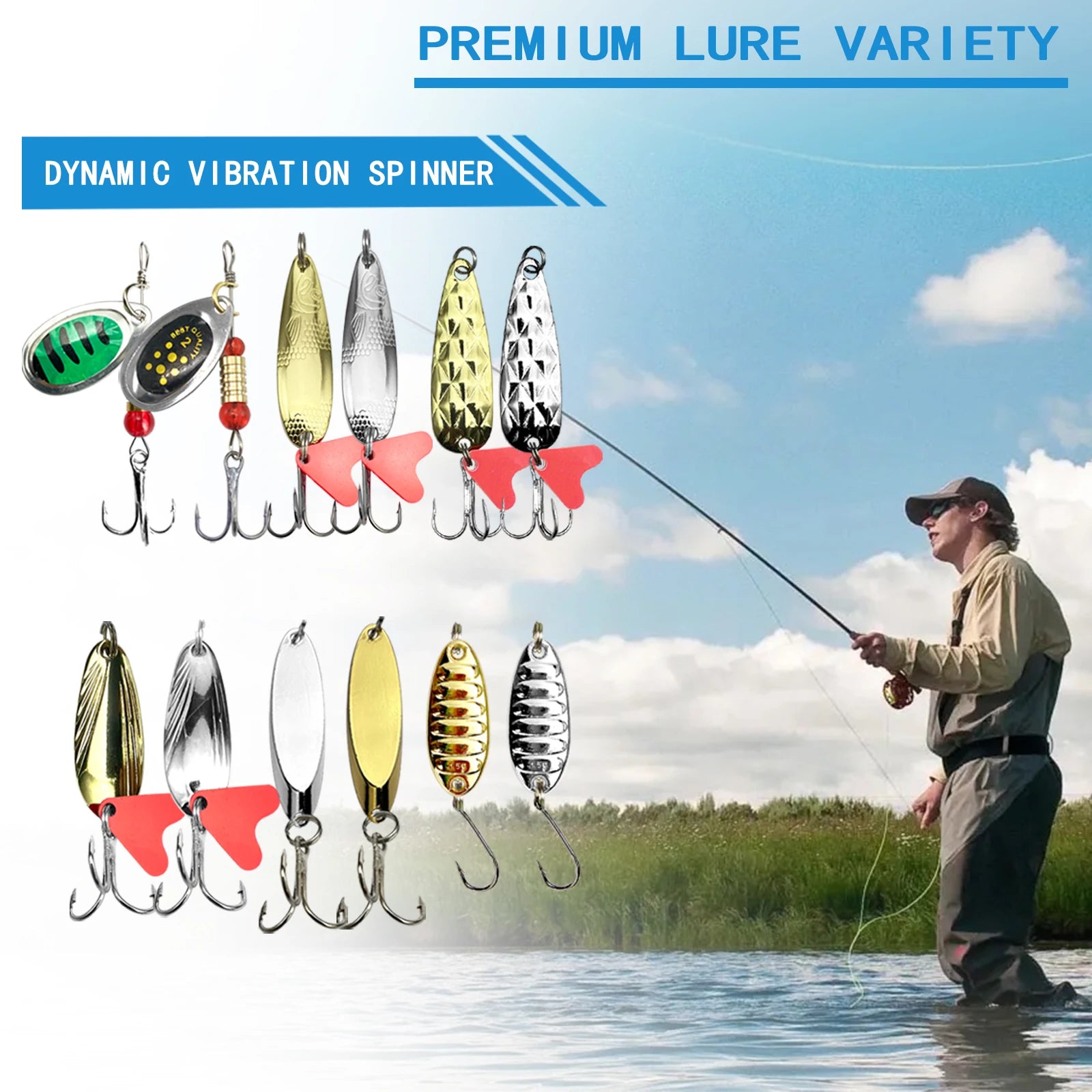 Fishing 83/133/193/239/409pcs Fishing Lure Kit For Trout/Pike/Bass - Dude Essentials