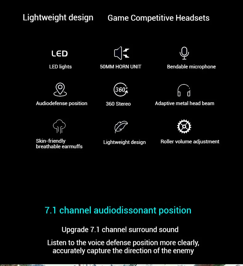 Gaming headset headset computer wired headset - Dude Essentials