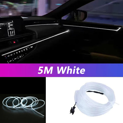 5M Car Interior Led Strip Light Neon EL Wiring Decorative Lamp - Dude Essentials