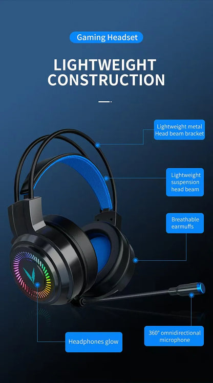 G58 gaming headset gaming wired 7.1 channel