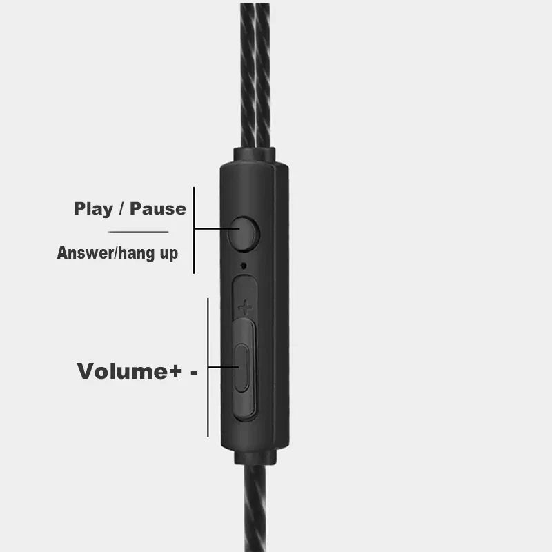 3.5mm Wired Earphone In Ear Headset HIFI Heavy Bass Earbuds - Dude Essentials
