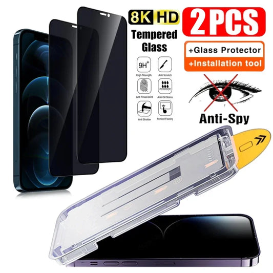 2Pcs Privacy Tempered Glass Screen Protector - Dude Essentials