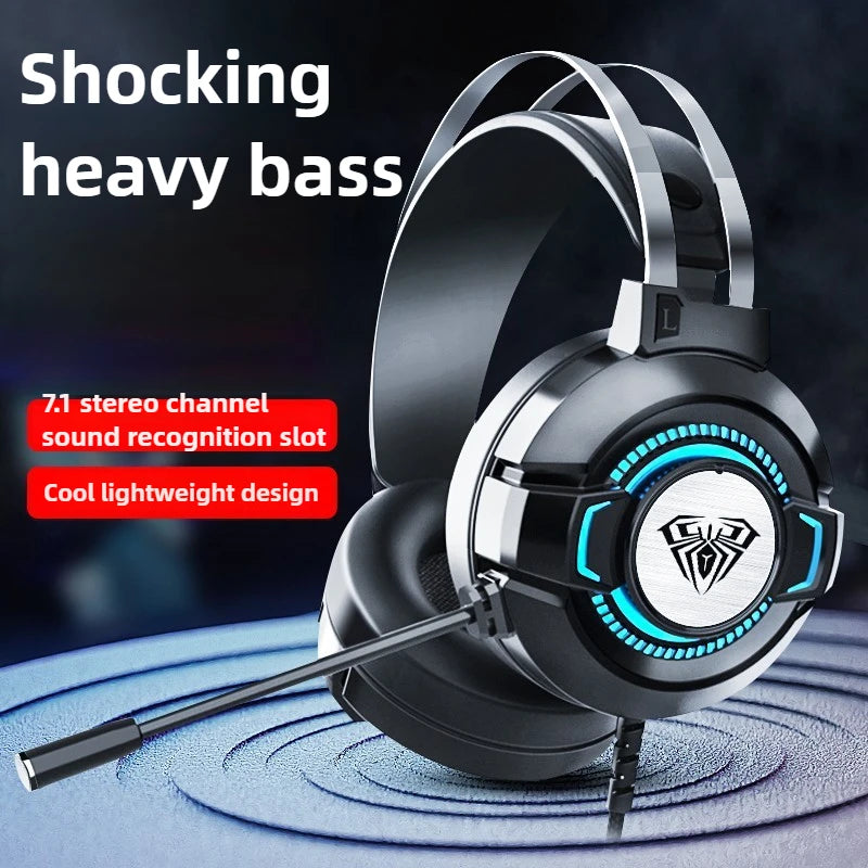 AULA gamer USB Headset 7.1 Channel Wired Headphone