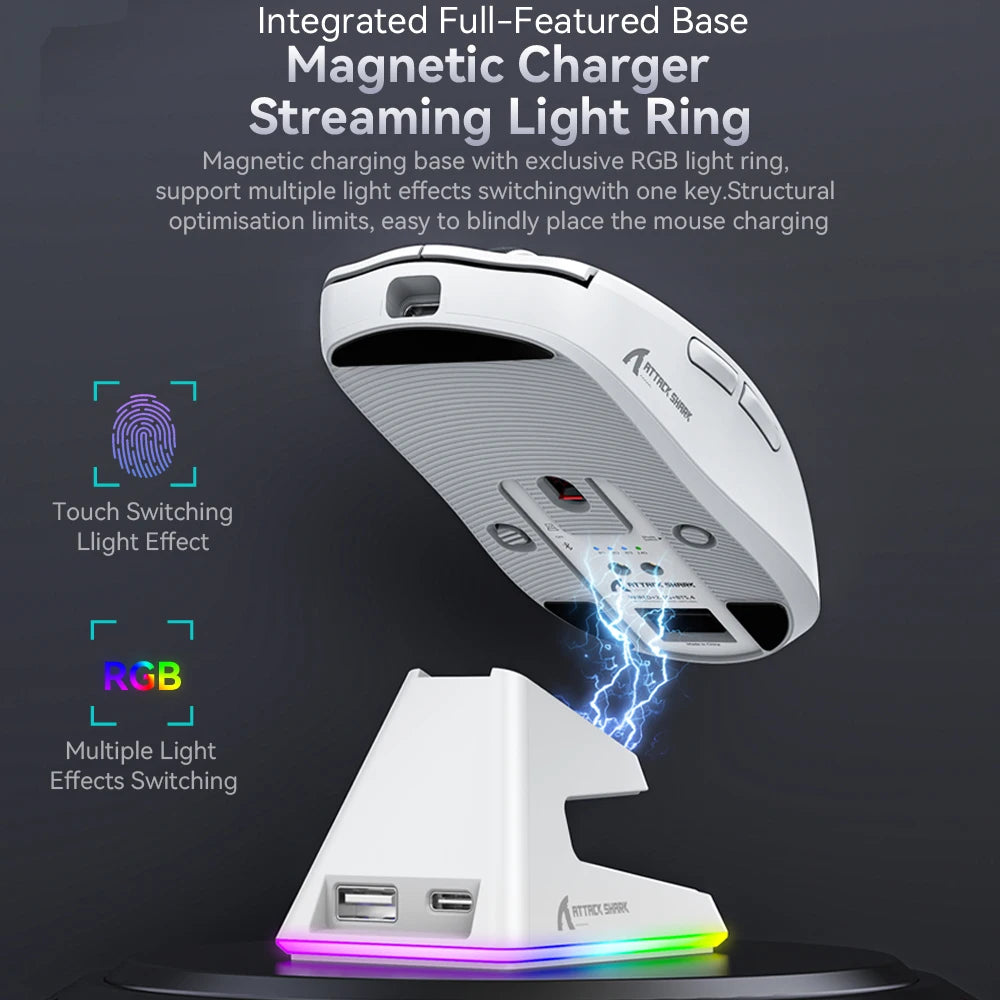 X6 Lightweight Wireless Gaming Mouse with 3 Mode Wired 2.4G - Dude Essentials