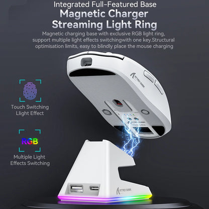 X6 Lightweight Wireless Gaming Mouse with 3 Mode Wired 2.4G - Dude Essentials