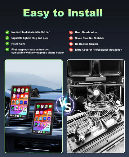 7 inch Portable Multimedia Player Carplay AI Screen IPS Touch Screen GPS Navigation Bluetooth Support - Dude Essentials