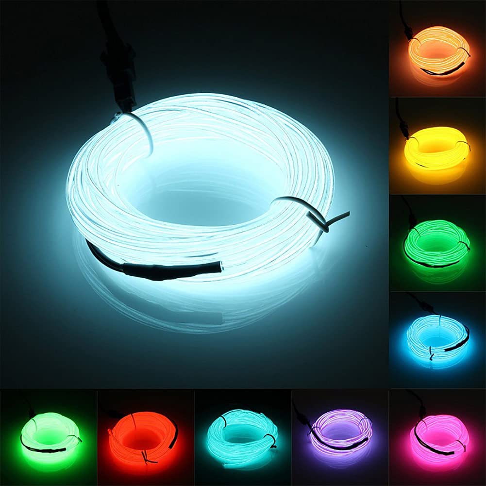 5M Car Interior Led Strip Light Neon EL Wiring Decorative Lamp - Dude Essentials
