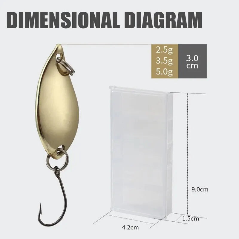2.5g/3.5g/5g Fishing Kit Jig Spoon Lure Bait Set - Dude Essentials
