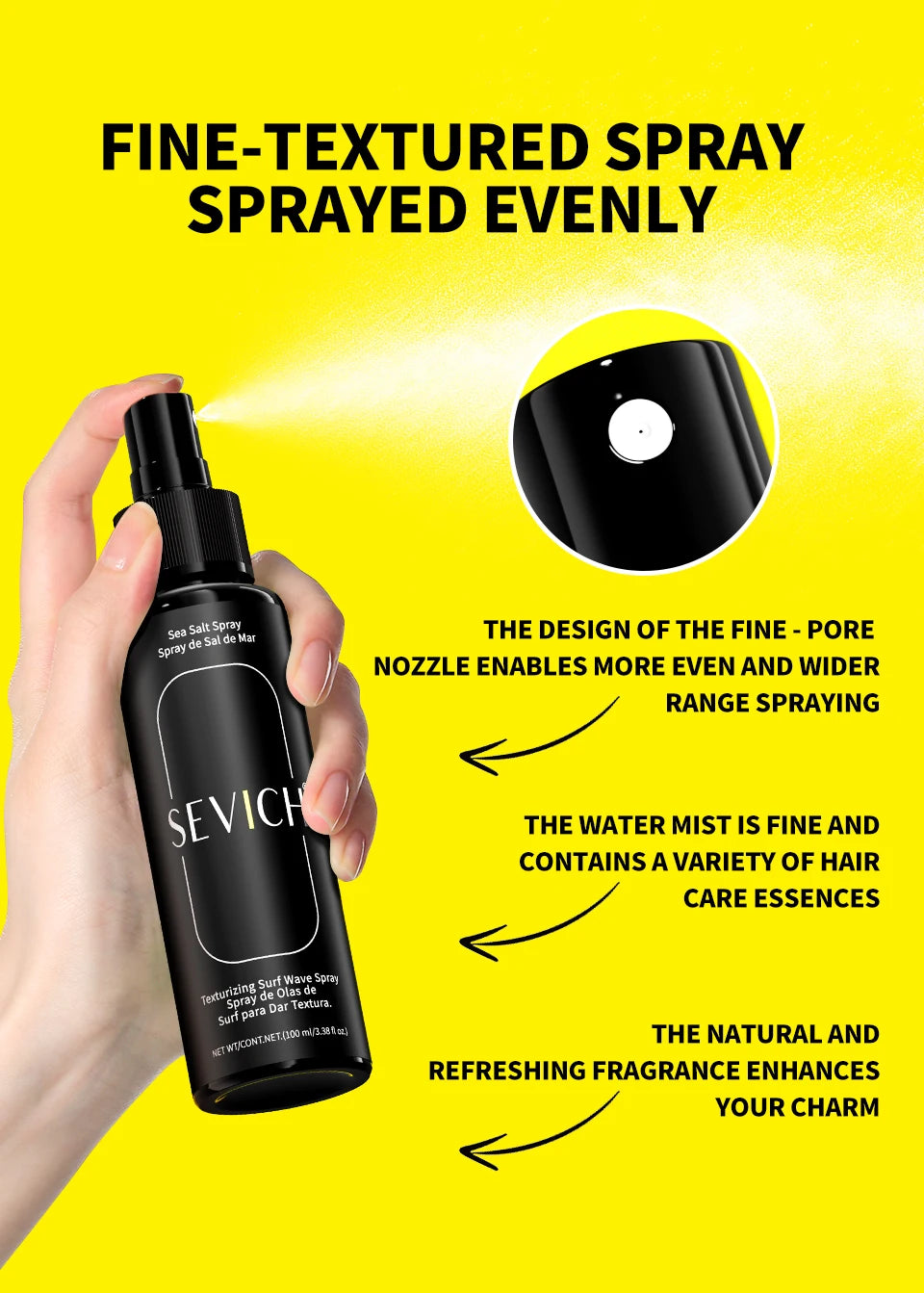 100ml Natural Sea Salt Spray For Hair - Dude Essentials
