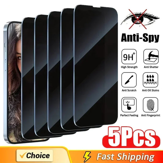 5Pcs Full Cover Privacy Screen Protector - Dude Essentials