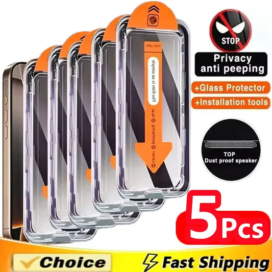 5Pcs Dust Free Installation Privacy Screen Protector - Dude Essentials