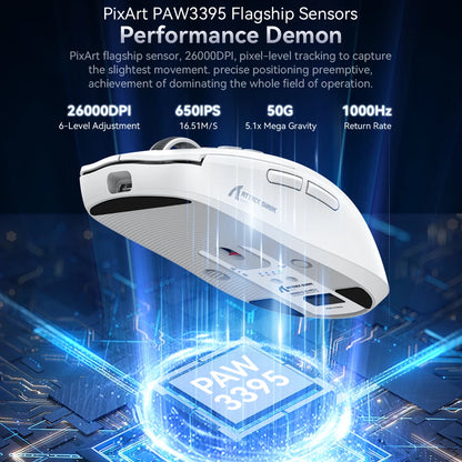 X6 Lightweight Wireless Gaming Mouse with 3 Mode Wired 2.4G - Dude Essentials