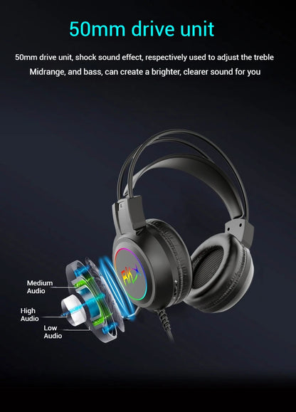 Gaming headset headset computer wired headset - Dude Essentials