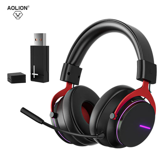 5.8G Wireless Dynamic RGB Gaming Headset 7.1 Surround Sound HD Mic - Dude Essentials
