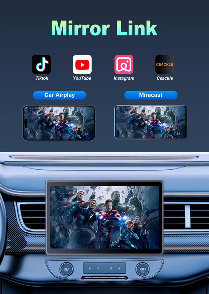 7 inch Portable Multimedia Player Carplay AI Screen IPS Touch Screen GPS Navigation Bluetooth Support - Dude Essentials
