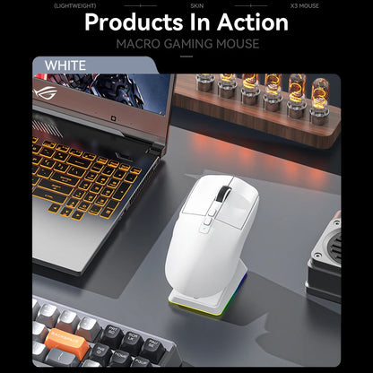 X6 Lightweight Wireless Gaming Mouse with 3 Mode Wired 2.4G - Dude Essentials