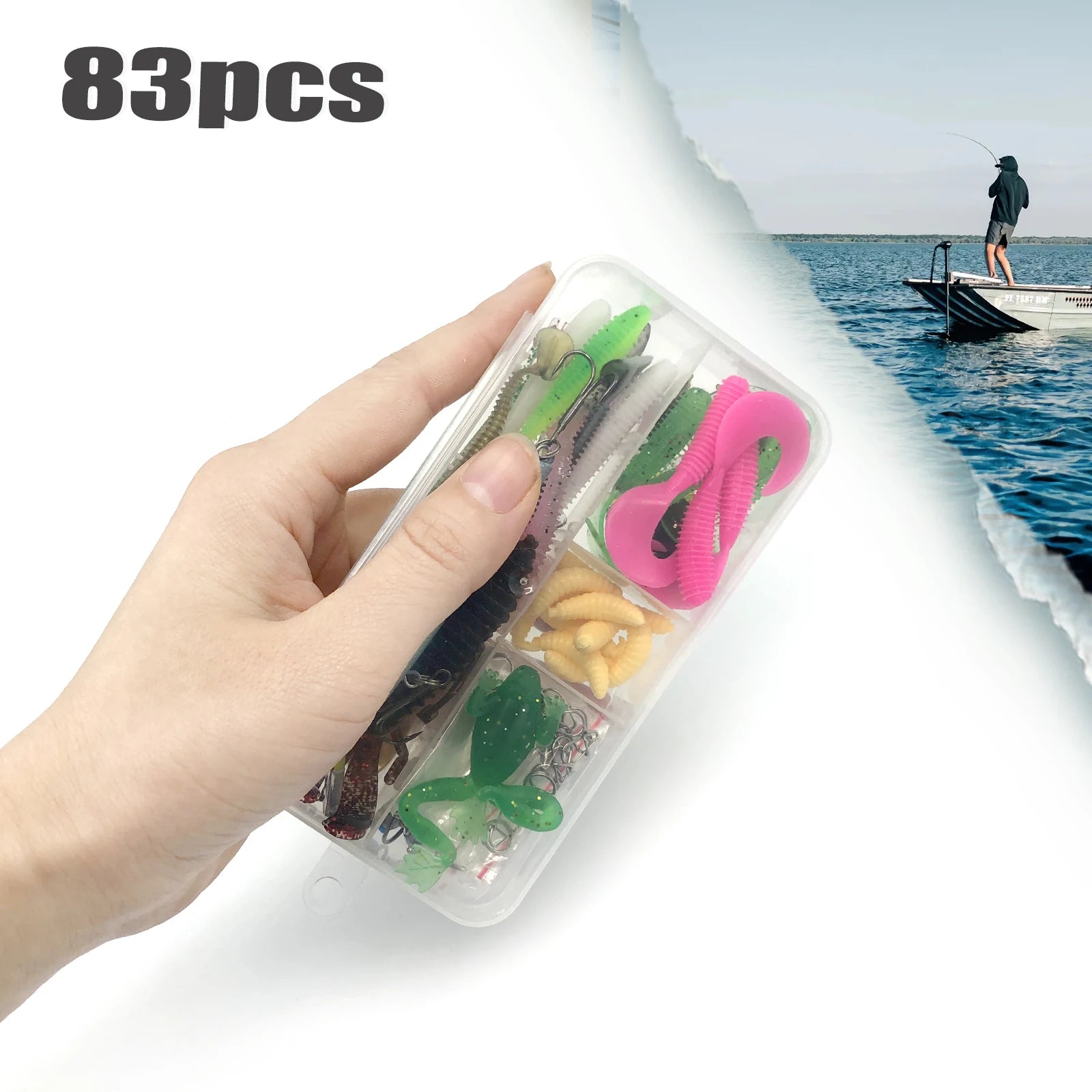 Fishing 83/133/193/239/409pcs Fishing Lure Kit For Trout/Pike/Bass - Dude Essentials
